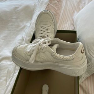 White Gucci Tennis calf sneaker- won’t take lower than list price